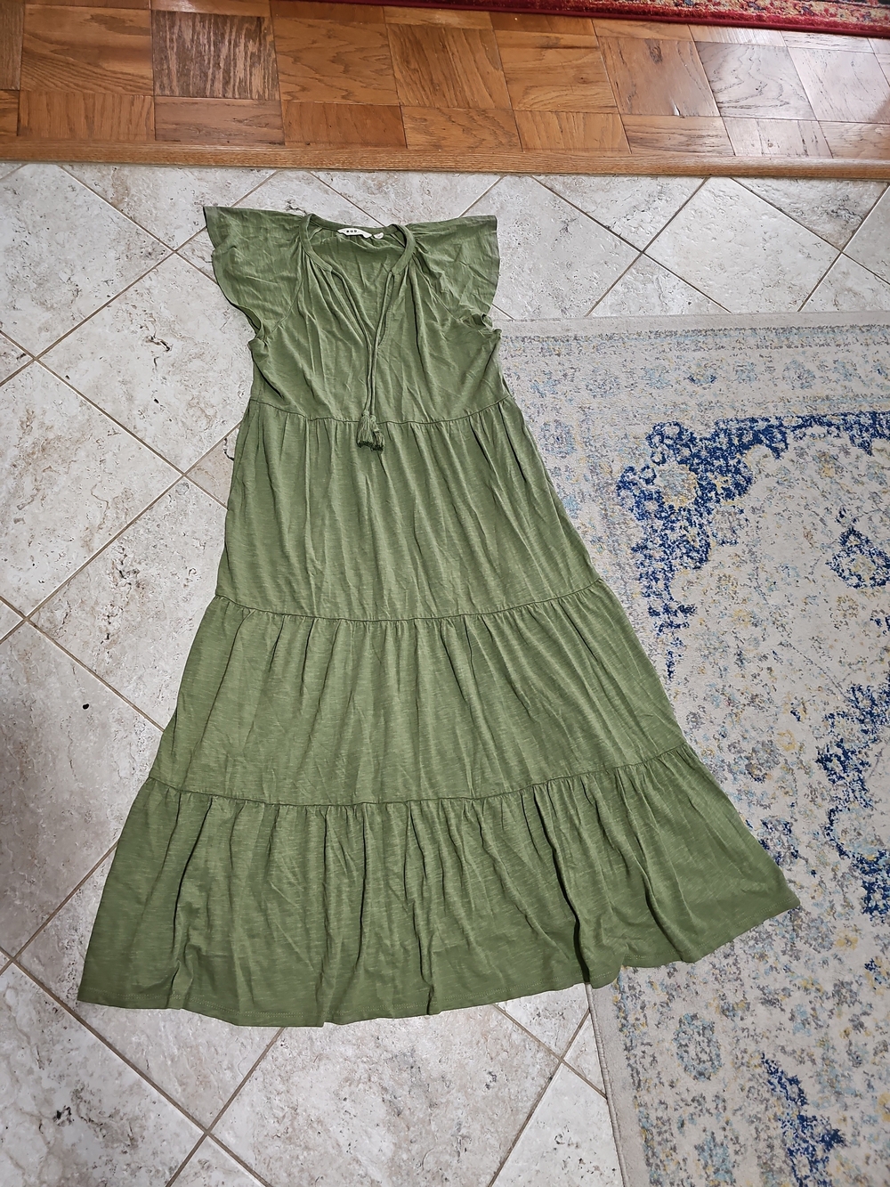 Boden Tiered Jersey Maxi Dress Size 10P